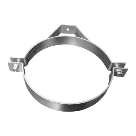Us Duct US Duct Hat Style Saddle Hanger, 4" Diameter, Galvanized HSH04.G